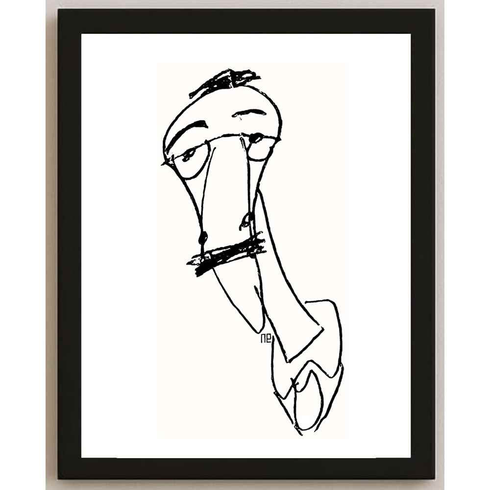 Nezih Danyal Tipler Kişiye Özel Sertifikalı Sınırlı Fine Art Karikatür Baskı NTP00004