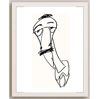 Nezih Danyal Tipler Kişiye Özel Sertifikalı Sınırlı Fine Art Karikatür Baskı NTP00004