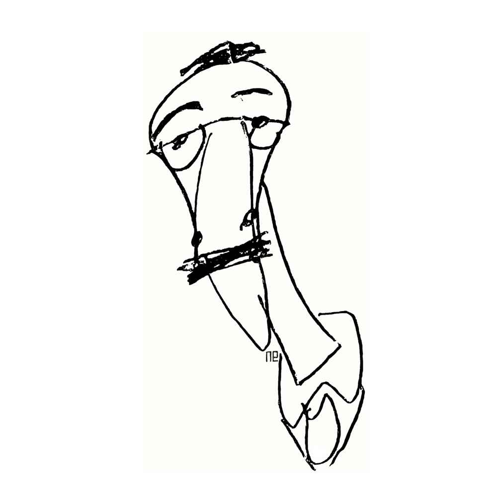 Nezih Danyal Tipler Kişiye Özel Sertifikalı Sınırlı Fine Art Karikatür Baskı NTP00004