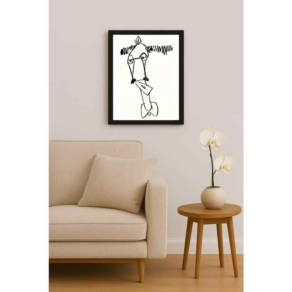 Nezih Danyal Tipler Kişiye Özel Sertifikalı Sınırlı Fine Art Karikatür Baskı NTP00005