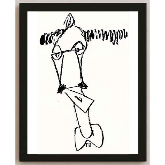 Nezih Danyal Tipler Kişiye Özel Sertifikalı Sınırlı Fine Art Karikatür Baskı NTP00005