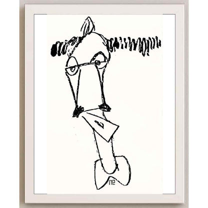 Nezih Danyal Tipler Kişiye Özel Sertifikalı Sınırlı Fine Art Karikatür Baskı NTP00005