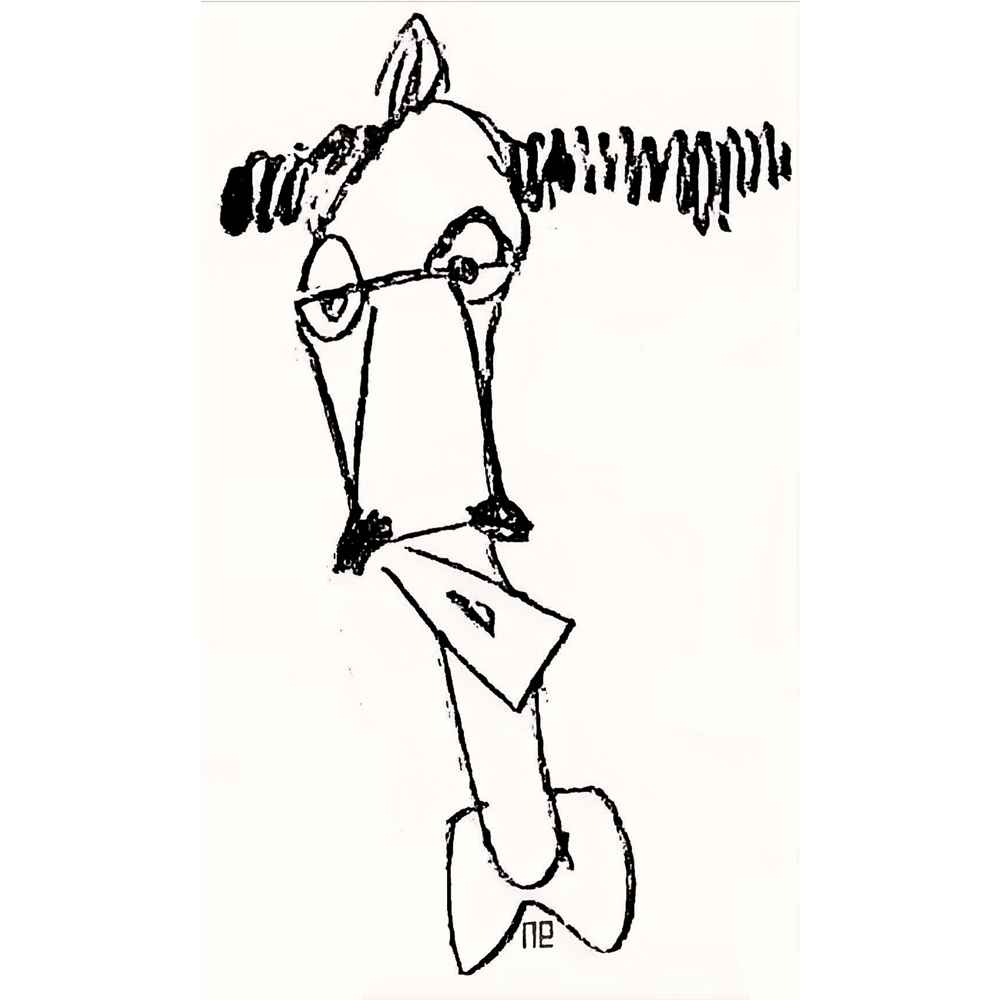 Nezih Danyal Tipler Kişiye Özel Sertifikalı Sınırlı Fine Art Karikatür Baskı NTP00005