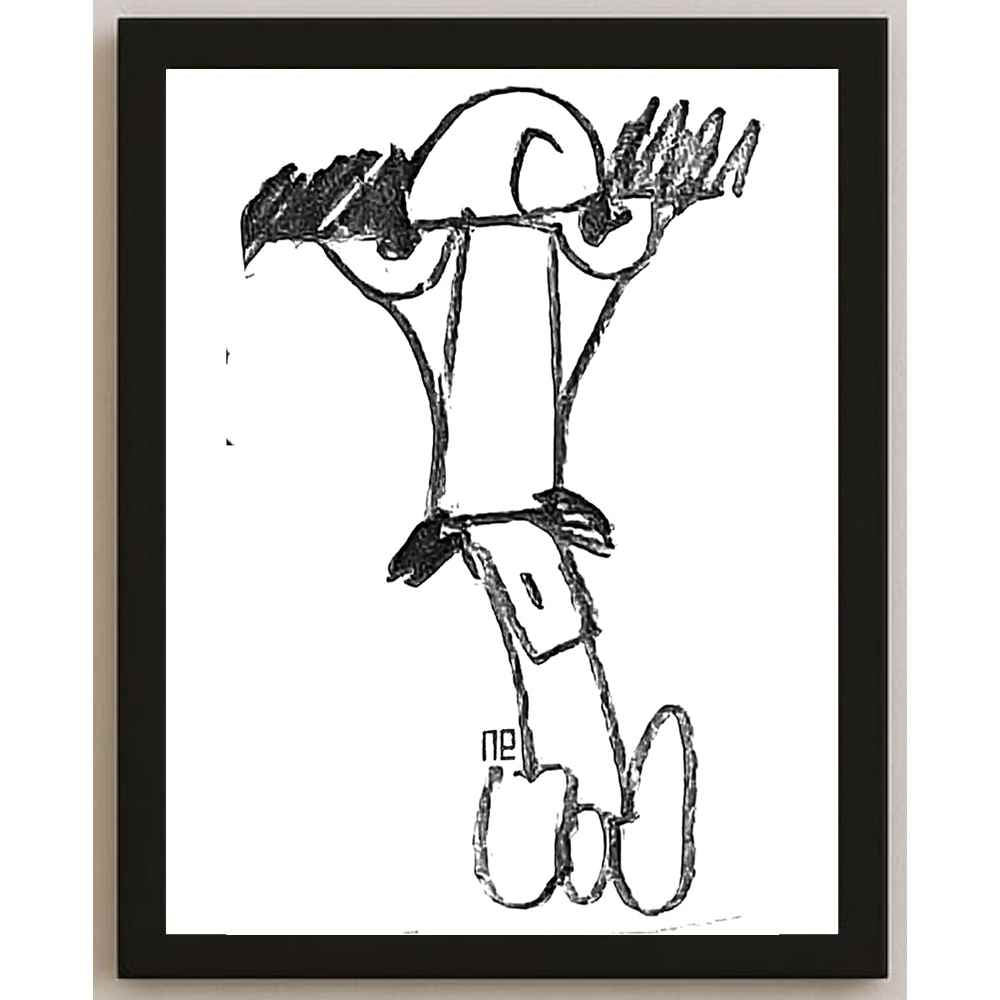 Nezih Danyal Tipler Kişiye Özel Sertifikalı Sınırlı Fine Art Karikatür Baskı NTP00006