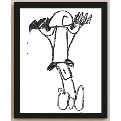 Nezih Danyal Tipler Kişiye Özel Sertifikalı Sınırlı Fine Art Karikatür Baskı NTP00006