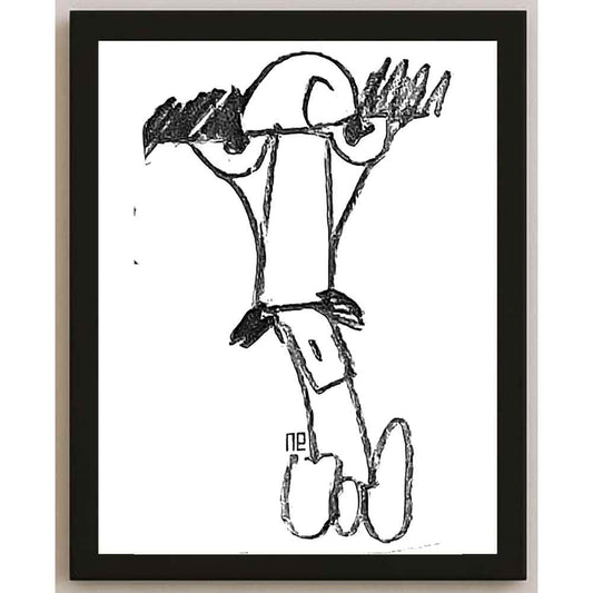 Nezih Danyal Tipler Kişiye Özel Sertifikalı Sınırlı Fine Art Karikatür Baskı NTP00006