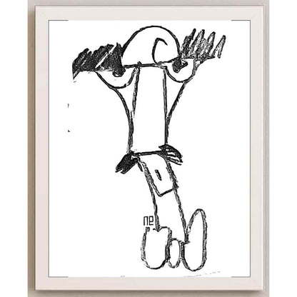 Nezih Danyal Tipler Kişiye Özel Sertifikalı Sınırlı Fine Art Karikatür Baskı NTP00006