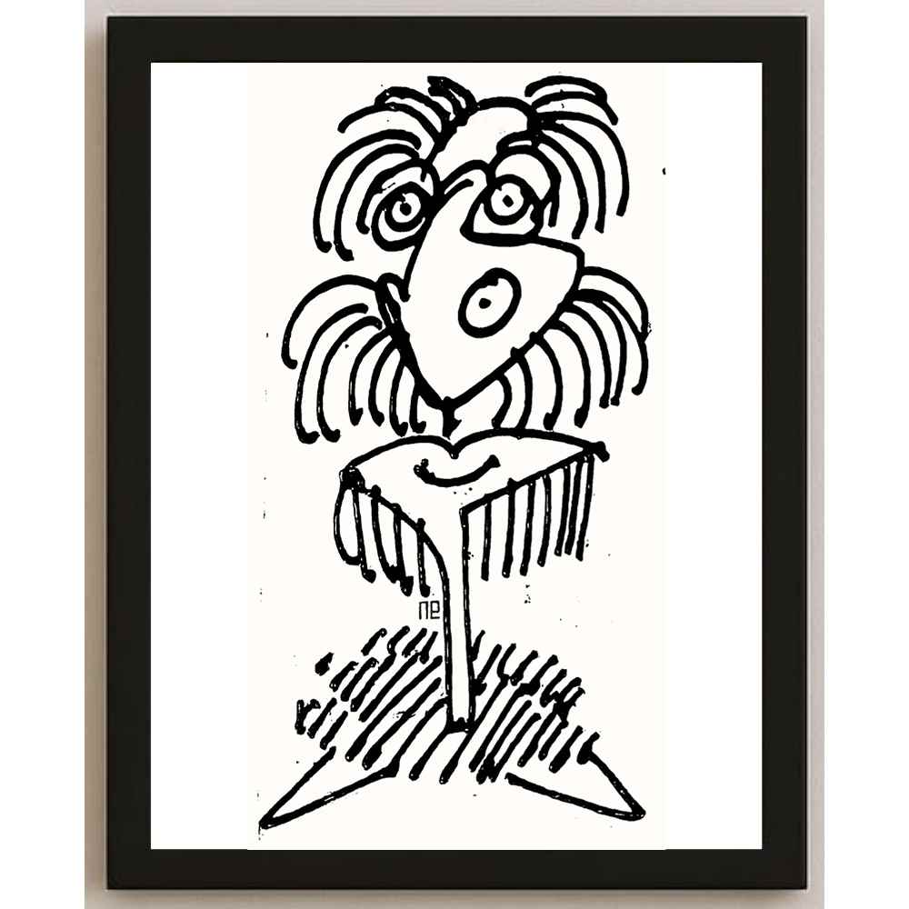 Nezih Danyal Tipler Kişiye Özel Sertifikalı Sınırlı Fine Art Karikatür Baskı NTP00007