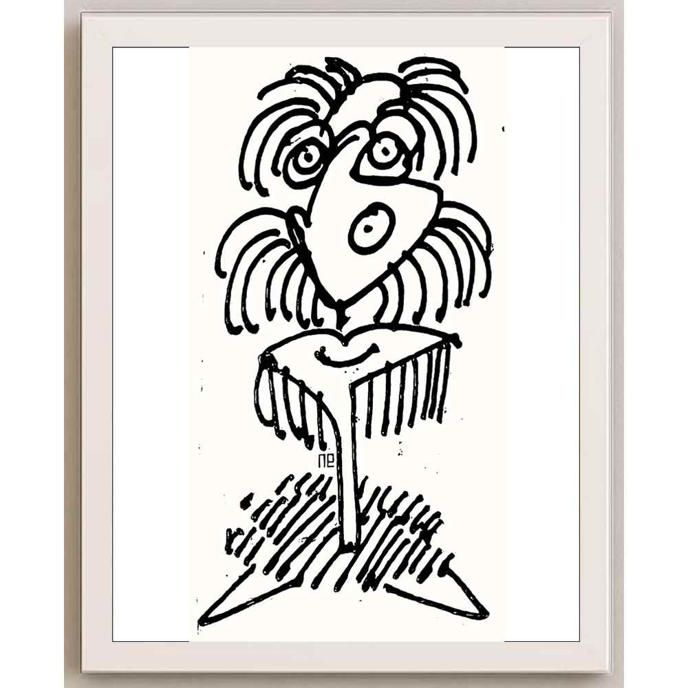 Nezih Danyal Tipler Kişiye Özel Sertifikalı Sınırlı Fine Art Karikatür Baskı NTP00007