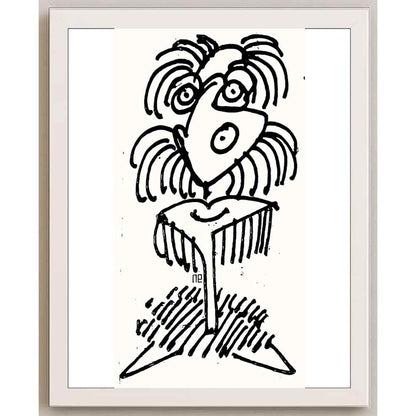 Nezih Danyal Tipler Kişiye Özel Sertifikalı Sınırlı Fine Art Karikatür Baskı NTP00007