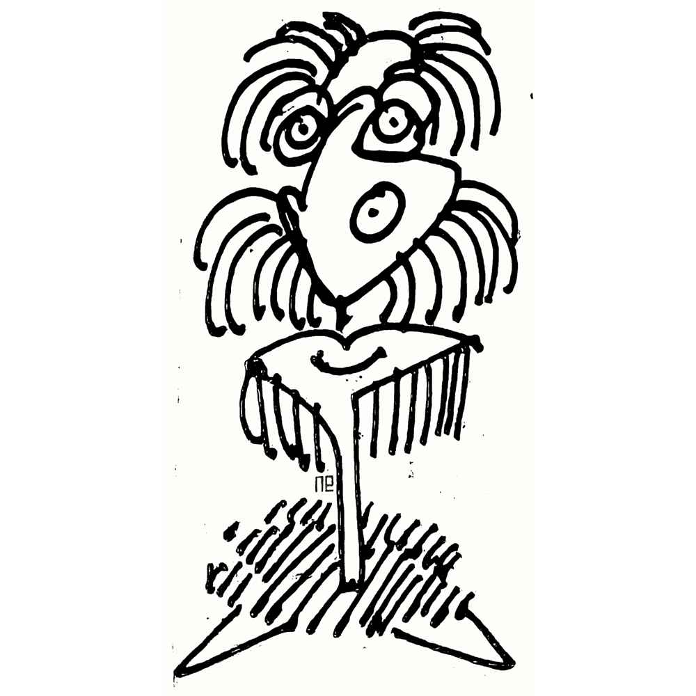 Nezih Danyal Tipler Kişiye Özel Sertifikalı Sınırlı Fine Art Karikatür Baskı NTP00007