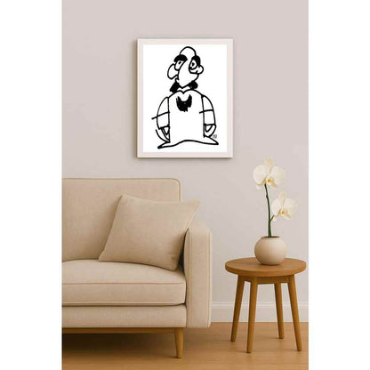 Nezih Danyal Tipler Kişiye Özel Sertifikalı Sınırlı Fine Art Karikatür Baskı NTP00008