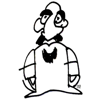 Nezih Danyal Tipler Kişiye Özel Sertifikalı Sınırlı Fine Art Karikatür Baskı NTP00008