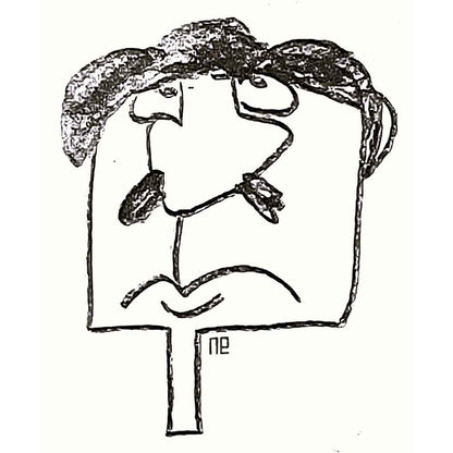 Nezih Danyal Tipler Kişiye Özel Sertifikalı Sınırlı Fine Art Karikatür Baskı NTP00010