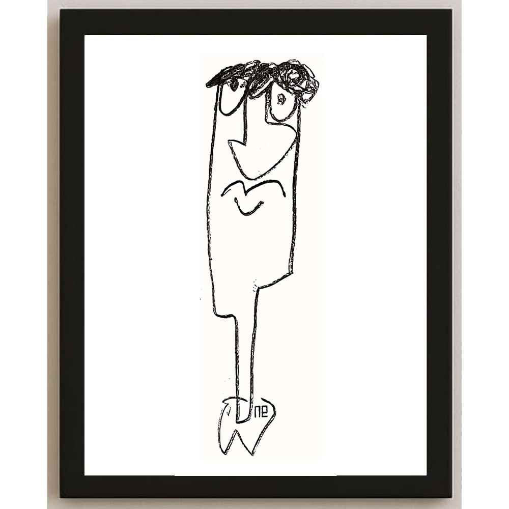 Nezih Danyal Tipler Kişiye Özel Sertifikalı Sınırlı Fine Art Karikatür Baskı NTP00011