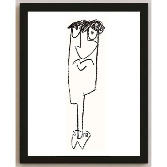 Nezih Danyal Tipler Kişiye Özel Sertifikalı Sınırlı Fine Art Karikatür Baskı NTP00011