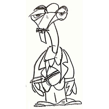 Nezih Danyal Tipler Kişiye Özel Sertifikalı Sınırlı Fine Art Karikatür Baskı NTP00012