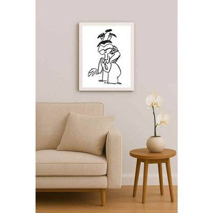 Nezih Danyal Tipler Kişiye Özel Sertifikalı Sınırlı Fine Art Karikatür Baskı NTP00013