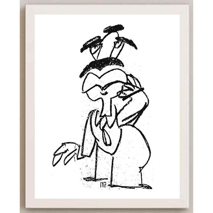 Nezih Danyal Tipler Kişiye Özel Sertifikalı Sınırlı Fine Art Karikatür Baskı NTP00013