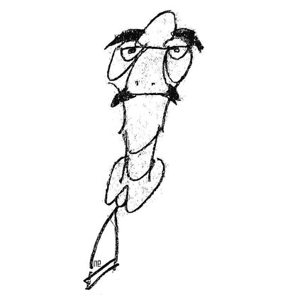 Nezih Danyal Tipler Kişiye Özel Sertifikalı Sınırlı Fine Art Karikatür Baskı NTP00014