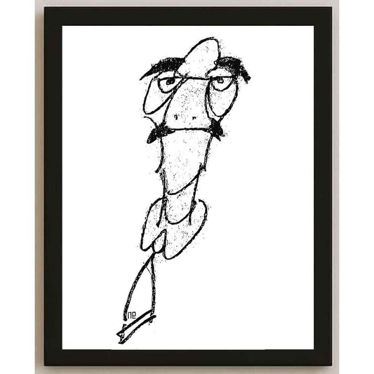 Nezih Danyal Tipler Kişiye Özel Sertifikalı Sınırlı Fine Art Karikatür Baskı NTP00014