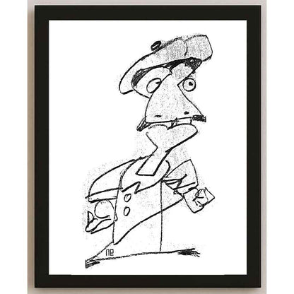 Nezih Danyal Tipler Kişiye Özel Sertifikalı Sınırlı Fine Art Karikatür Baskı NTP00015