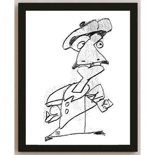 Nezih Danyal Tipler Kişiye Özel Sertifikalı Sınırlı Fine Art Karikatür Baskı NTP00015