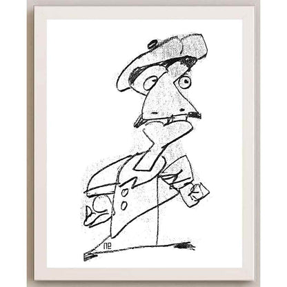 Nezih Danyal Tipler Kişiye Özel Sertifikalı Sınırlı Fine Art Karikatür Baskı NTP00015