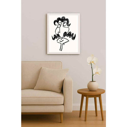 Nezih Danyal Tipler Kişiye Özel Sertifikalı Sınırlı Fine Art Karikatür Baskı NTP00016