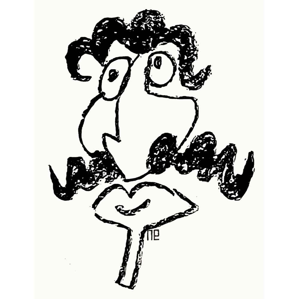 Nezih Danyal Tipler Kişiye Özel Sertifikalı Sınırlı Fine Art Karikatür Baskı NTP00016