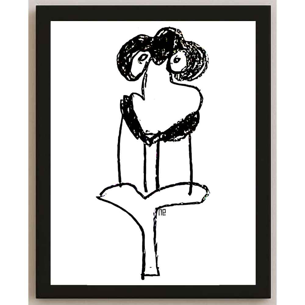 Nezih Danyal Tipler Kişiye Özel Sertifikalı Sınırlı Fine Art Karikatür Baskı NTP00018