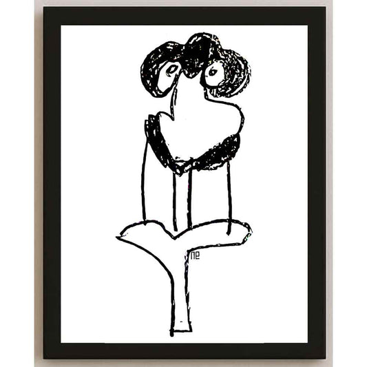 Nezih Danyal Tipler Kişiye Özel Sertifikalı Sınırlı Fine Art Karikatür Baskı NTP00018