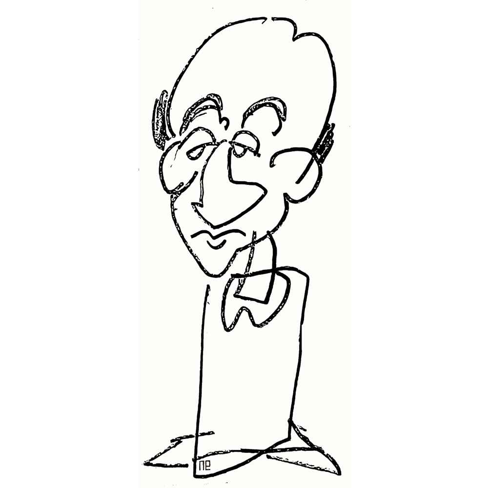 Nezih Danyal Tipler Kişiye Özel Sertifikalı Sınırlı Fine Art Karikatür Baskı NTP00019