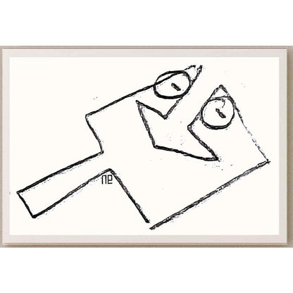 Nezih Danyal Tipler Kişiye Özel Sertifikalı Sınırlı Fine Art Karikatür Baskı NTP00021