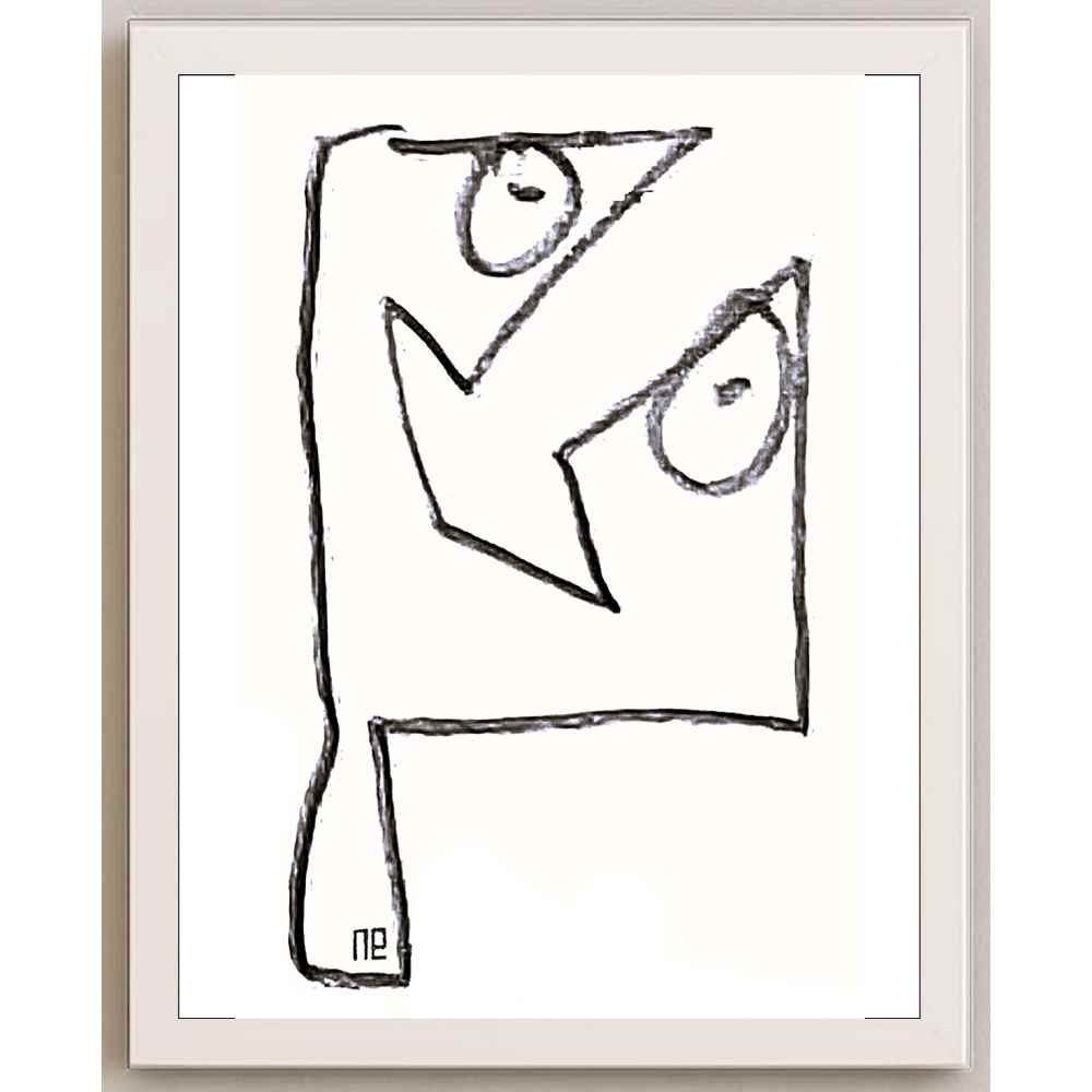 Nezih Danyal Tipler Kişiye Özel Sertifikalı Sınırlı Fine Art Karikatür Baskı NTP00023