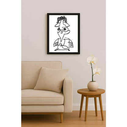 Nezih Danyal Tipler Kişiye Özel Sertifikalı Sınırlı Fine Art Karikatür Baskı NTP00027