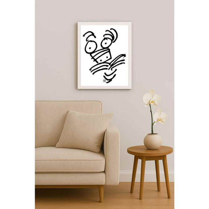 Nezih Danyal Tipler Kişiye Özel Sertifikalı Sınırlı Fine Art Karikatür Baskı NTP00028