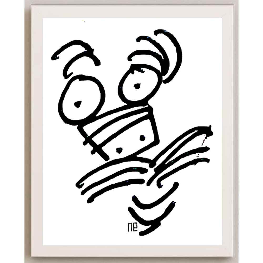 Nezih Danyal Tipler Kişiye Özel Sertifikalı Sınırlı Fine Art Karikatür Baskı NTP00028