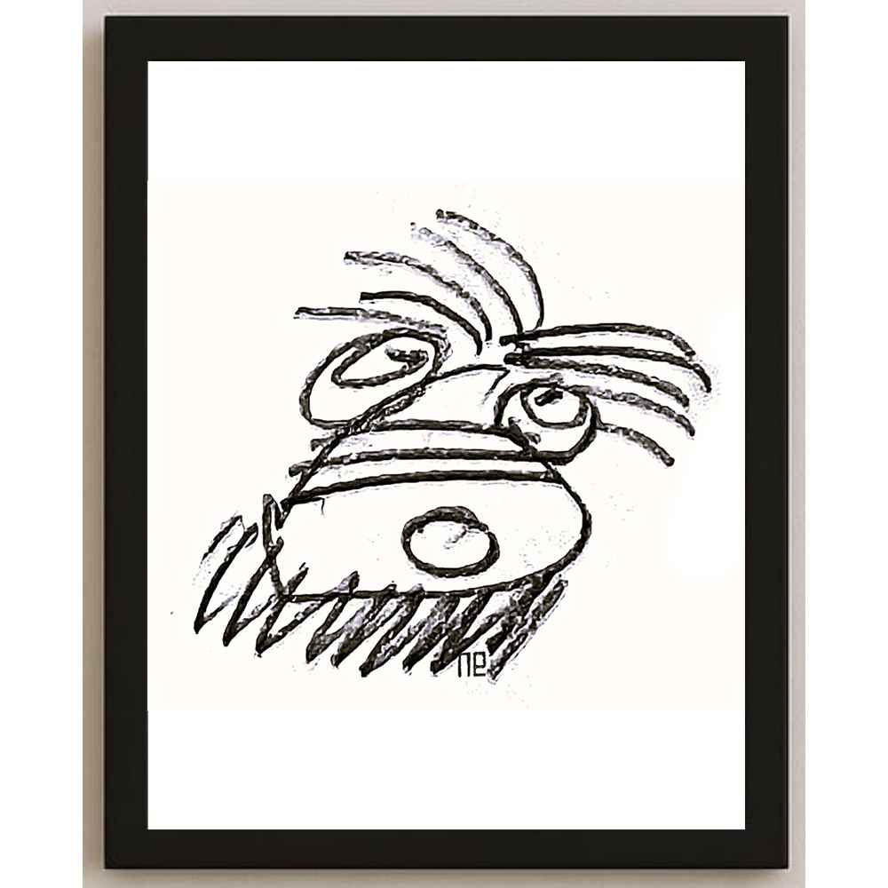 Nezih Danyal Tipler Kişiye Özel Sertifikalı Sınırlı Fine Art Karikatür Baskı NTP00029