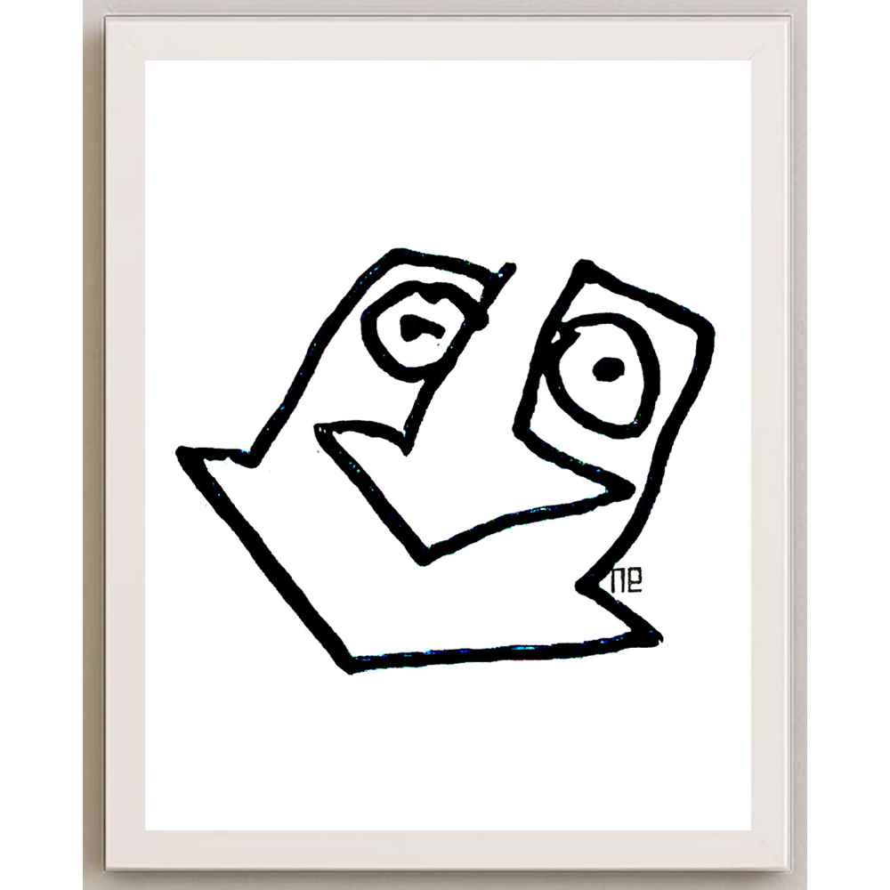 Nezih Danyal Tipler Kişiye Özel Sertifikalı Sınırlı Fine Art Karikatür Baskı NTP00030