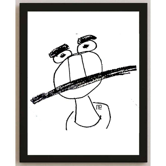 Nezih Danyal Tipler Kişiye Özel Sertifikalı Sınırlı Fine Art Karikatür Baskı NTP00033