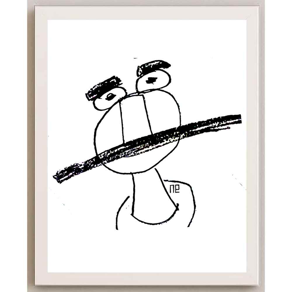 Nezih Danyal Tipler Kişiye Özel Sertifikalı Sınırlı Fine Art Karikatür Baskı NTP00033