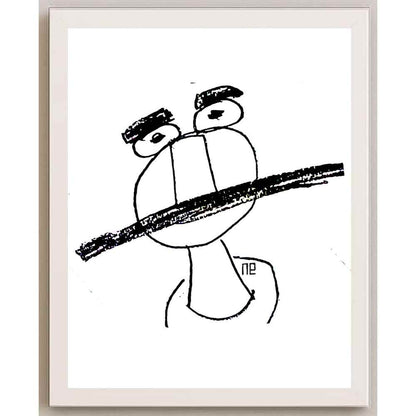 Nezih Danyal Tipler Kişiye Özel Sertifikalı Sınırlı Fine Art Karikatür Baskı NTP00033