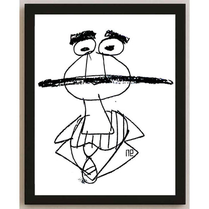 Nezih Danyal Tipler Kişiye Özel Sertifikalı Sınırlı Fine Art Karikatür Baskı NTP00034