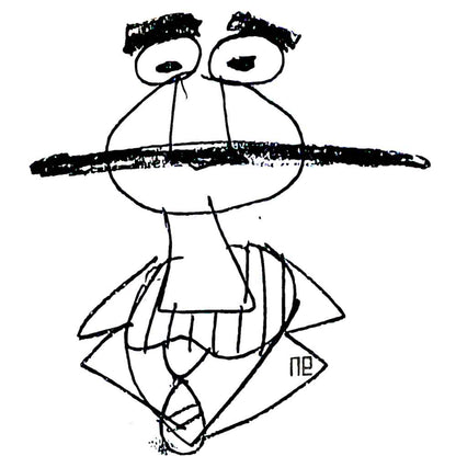 Nezih Danyal Tipler Kişiye Özel Sertifikalı Sınırlı Fine Art Karikatür Baskı NTP00034