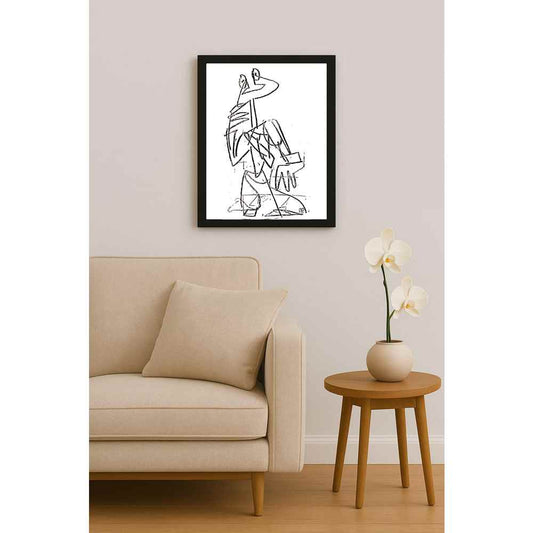 Nezih Danyal Tipler Kişiye Özel Sertifikalı Sınırlı Fine Art Karikatür Baskı NTP00035
