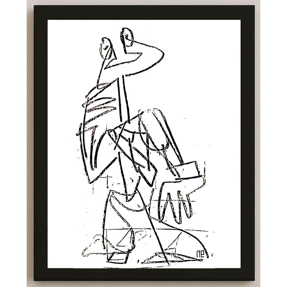 Nezih Danyal Tipler Kişiye Özel Sertifikalı Sınırlı Fine Art Karikatür Baskı NTP00035