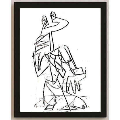 Nezih Danyal Tipler Kişiye Özel Sertifikalı Sınırlı Fine Art Karikatür Baskı NTP00035