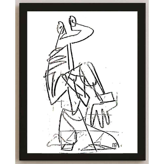 Nezih Danyal Tipler Kişiye Özel Sertifikalı Sınırlı Fine Art Karikatür Baskı NTP00035