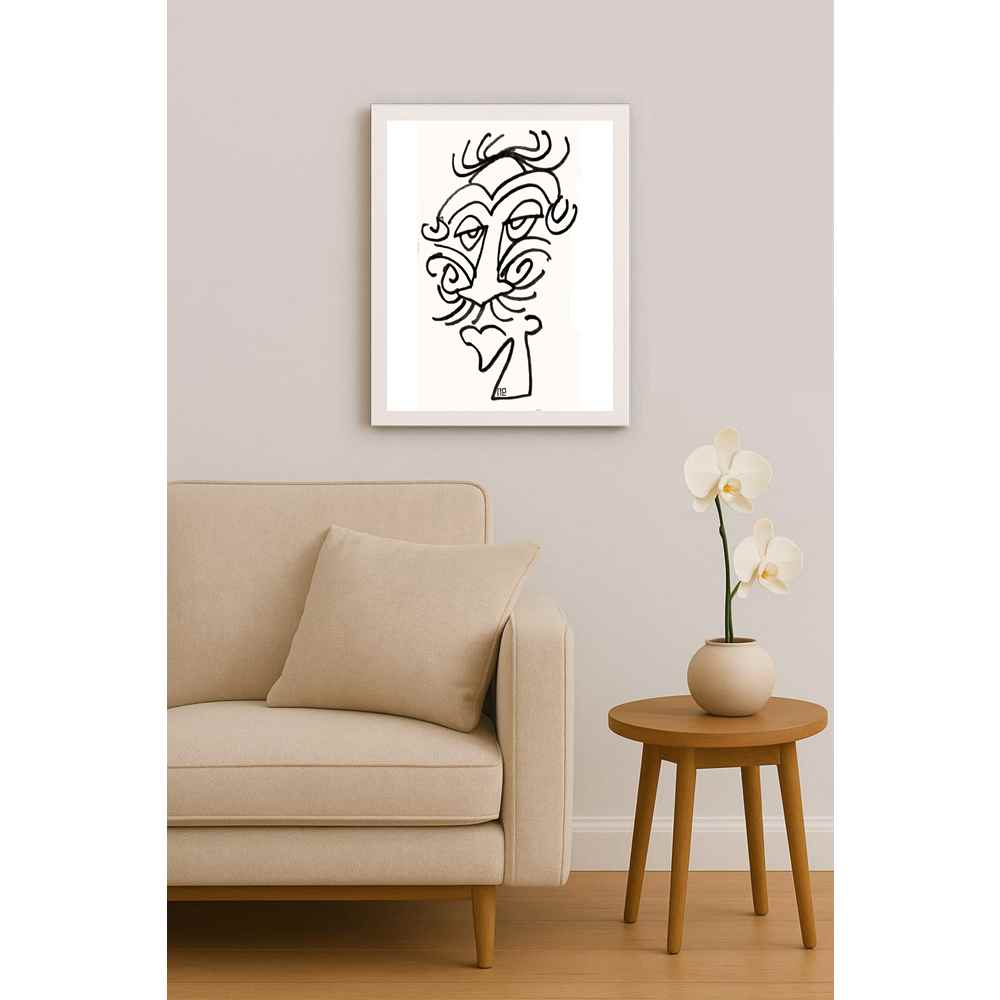 Nezih Danyal Tipler Kişiye Özel Sertifikalı Sınırlı Fine Art Karikatür Baskı NTP00037